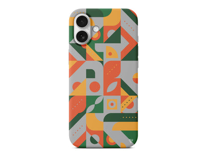 Abstract Desen 8 Lansman Model İçi Kadife Silikon Telefon Kılıfı