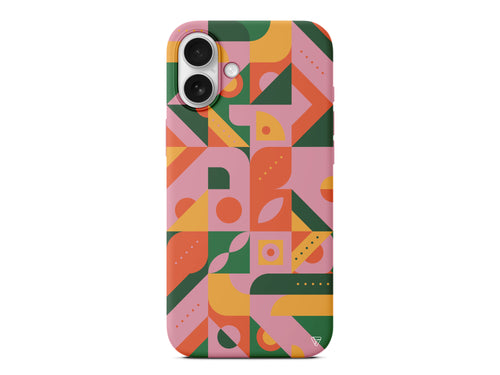 Abstract Desen 8 Lansman Model İçi Kadife Silikon Telefon Kılıfı – Plus Serisine Özel