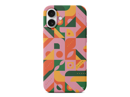 Abstract Desen 8 Lansman Model İçi Kadife Silikon Telefon Kılıfı