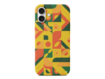 Abstract Desen 8 Lansman Model İçi Kadife Silikon Telefon Kılıfı