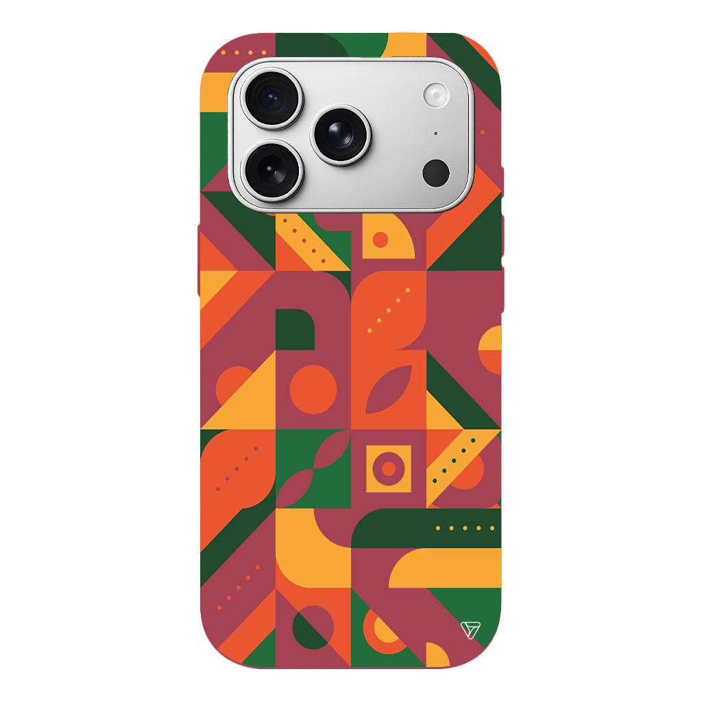 Abstract Desen 8 Lansman Model İçi Kadife Silikon Telefon Kılıfı