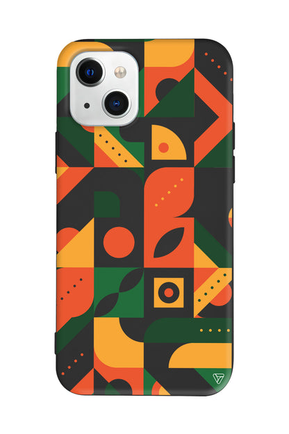 Abstract Desen 8 Lansman Model İçi Kadife Silikon Telefon Kılıfı – Plus Serisine Özel