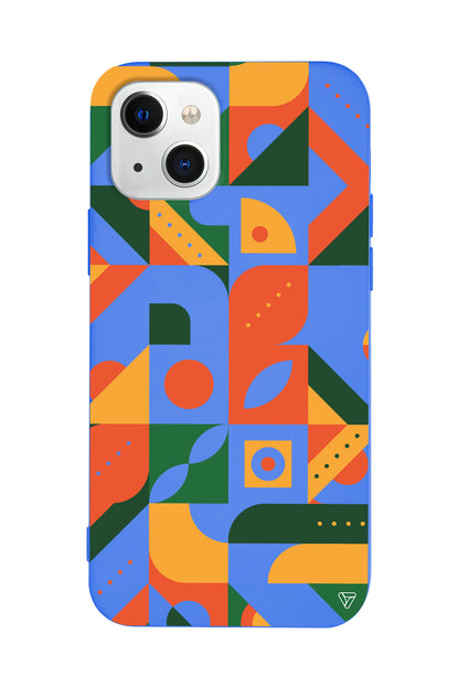 Abstract Desen 8 Lansman Model İçi Kadife Silikon Telefon Kılıfı – Plus Serisine Özel