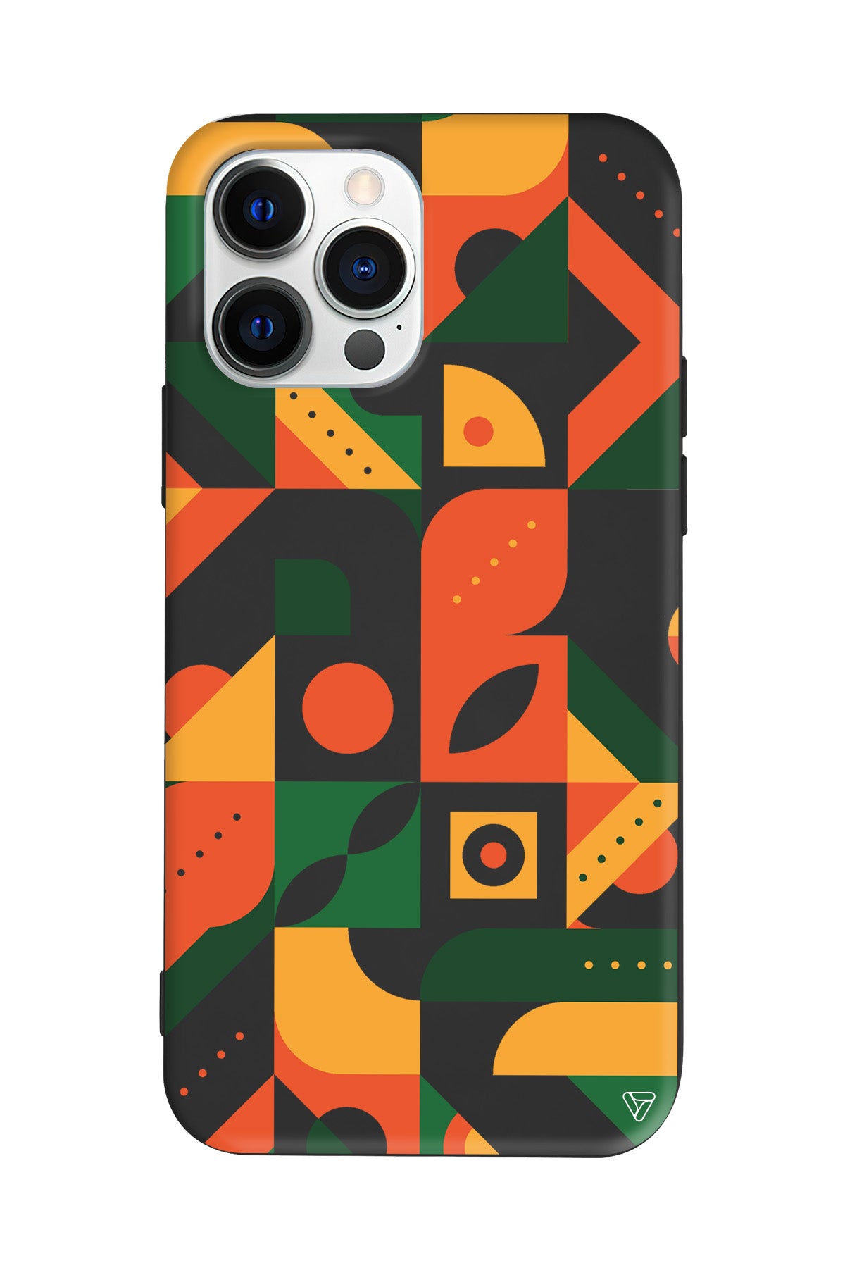 Abstract Desen 8 Lansman Model İçi Kadife Silikon Telefon Kılıfı