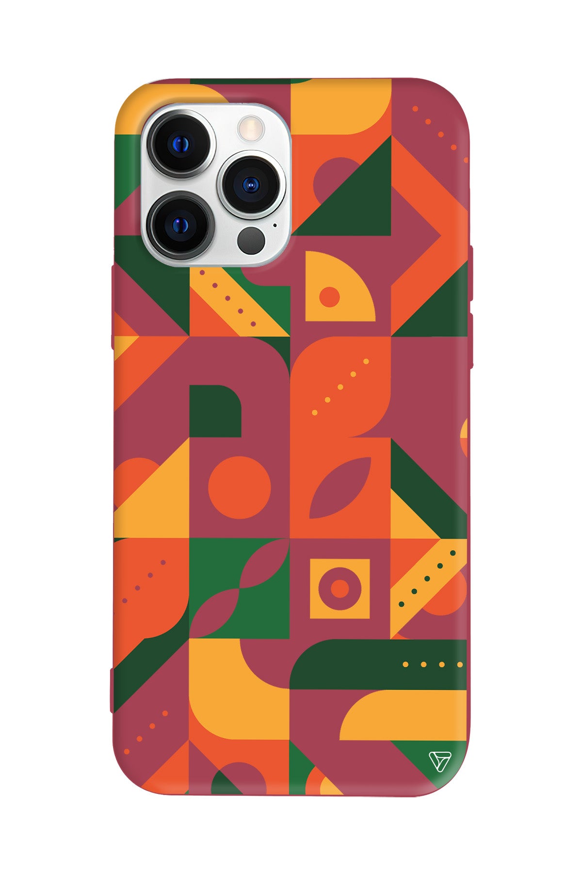 Abstract Desen 8 Lansman Model İçi Kadife Silikon Telefon Kılıfı