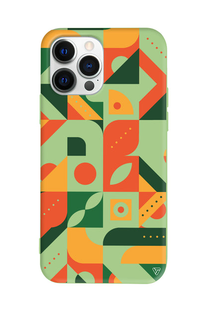 Abstract Desen 8 Lansman Model İçi Kadife Silikon Telefon Kılıfı