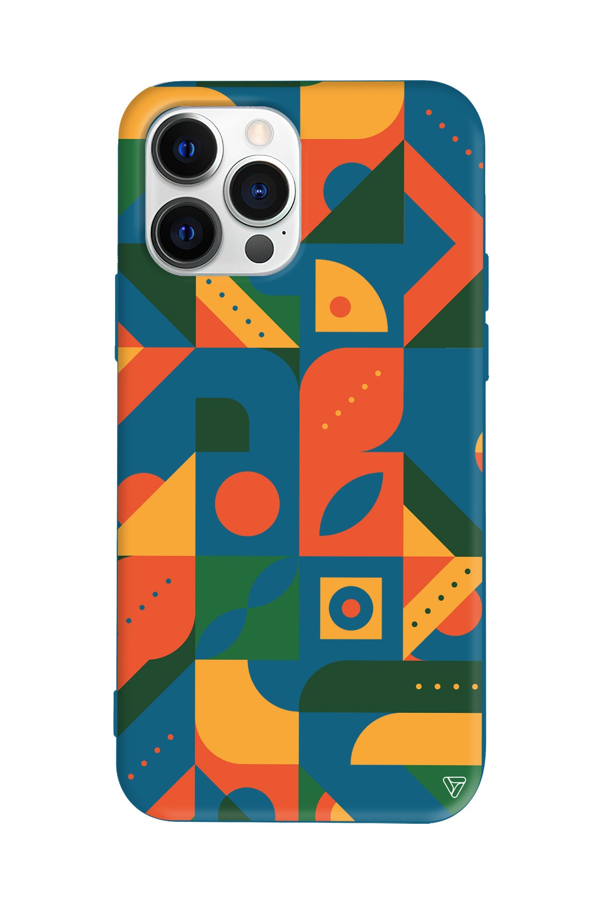 Abstract Desen 8 Lansman Model İçi Kadife Silikon Telefon Kılıfı