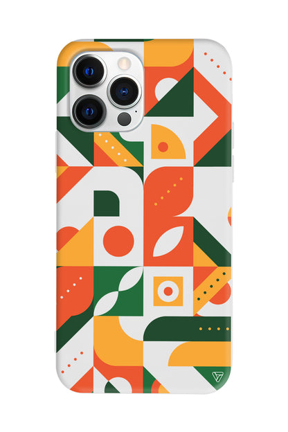 Abstract Desen 8 Lansman Model İçi Kadife Silikon Telefon Kılıfı