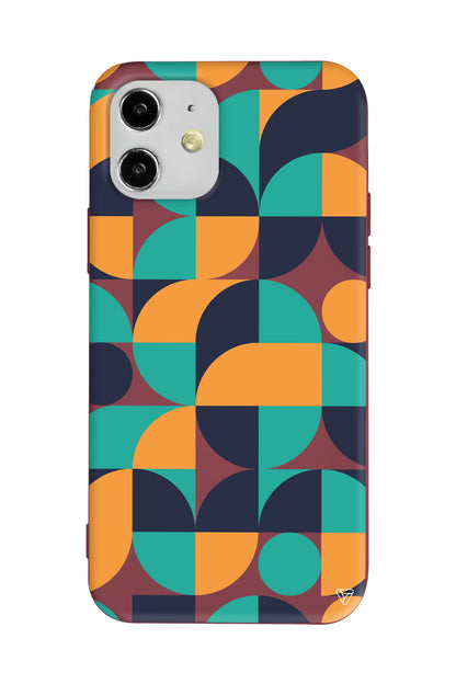 Abstract Desen 9 Lansman Model İçi Kadife Silikon Telefon Kılıfı