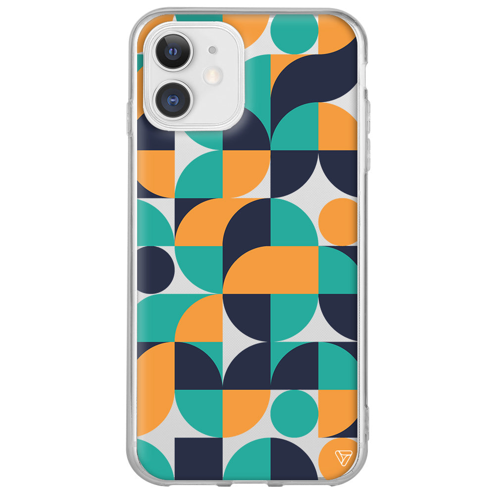 Abstract Desen 9 Lansman Model İçi Kadife Silikon Telefon Kılıfı