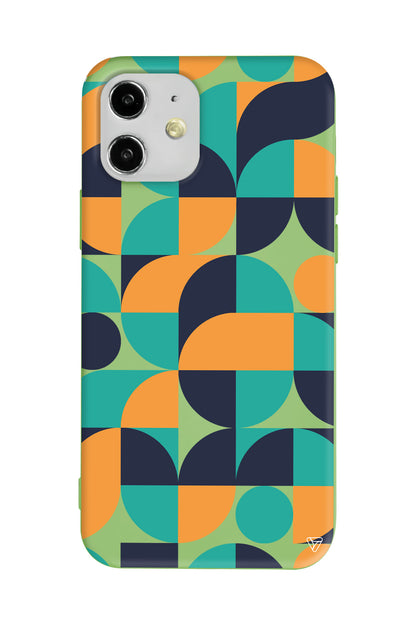 Abstract Desen 9 Lansman Model İçi Kadife Silikon Telefon Kılıfı