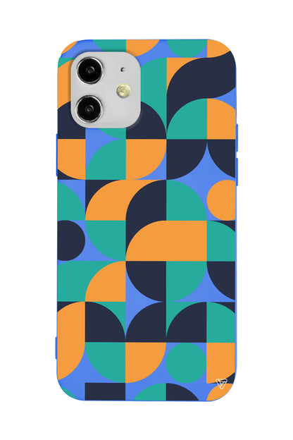 Abstract Desen 9 Lansman Model İçi Kadife Silikon Telefon Kılıfı