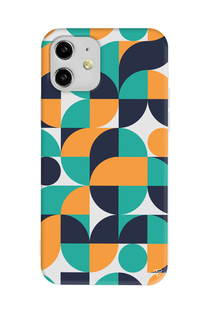 Abstract Desen 9 Lansman Model İçi Kadife Silikon Telefon Kılıfı