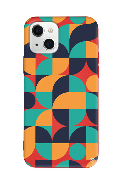 Abstract Desen 9 Lansman Model İçi Kadife Silikon Telefon Kılıfı – Plus Serisine Özel