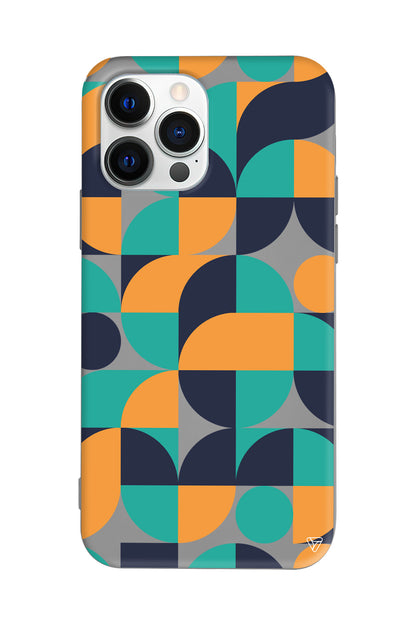 Abstract Desen 9 Lansman Model İçi Kadife Silikon Telefon Kılıfı