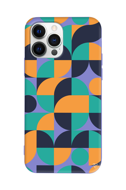 Abstract Desen 9 Lansman Model İçi Kadife Silikon Telefon Kılıfı