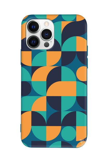 Abstract Desen 9 Lansman Model İçi Kadife Silikon Telefon Kılıfı