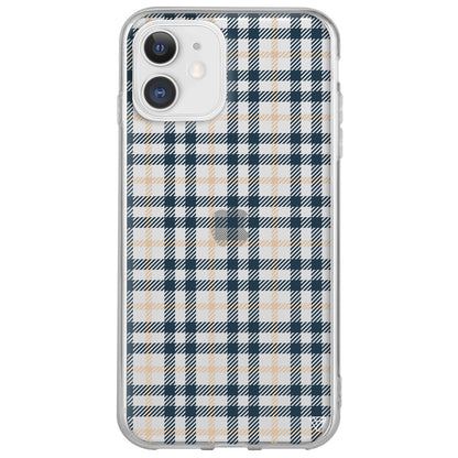 Ekose Lansman Model İçi Kadife Silikon Telefon Kılıfı