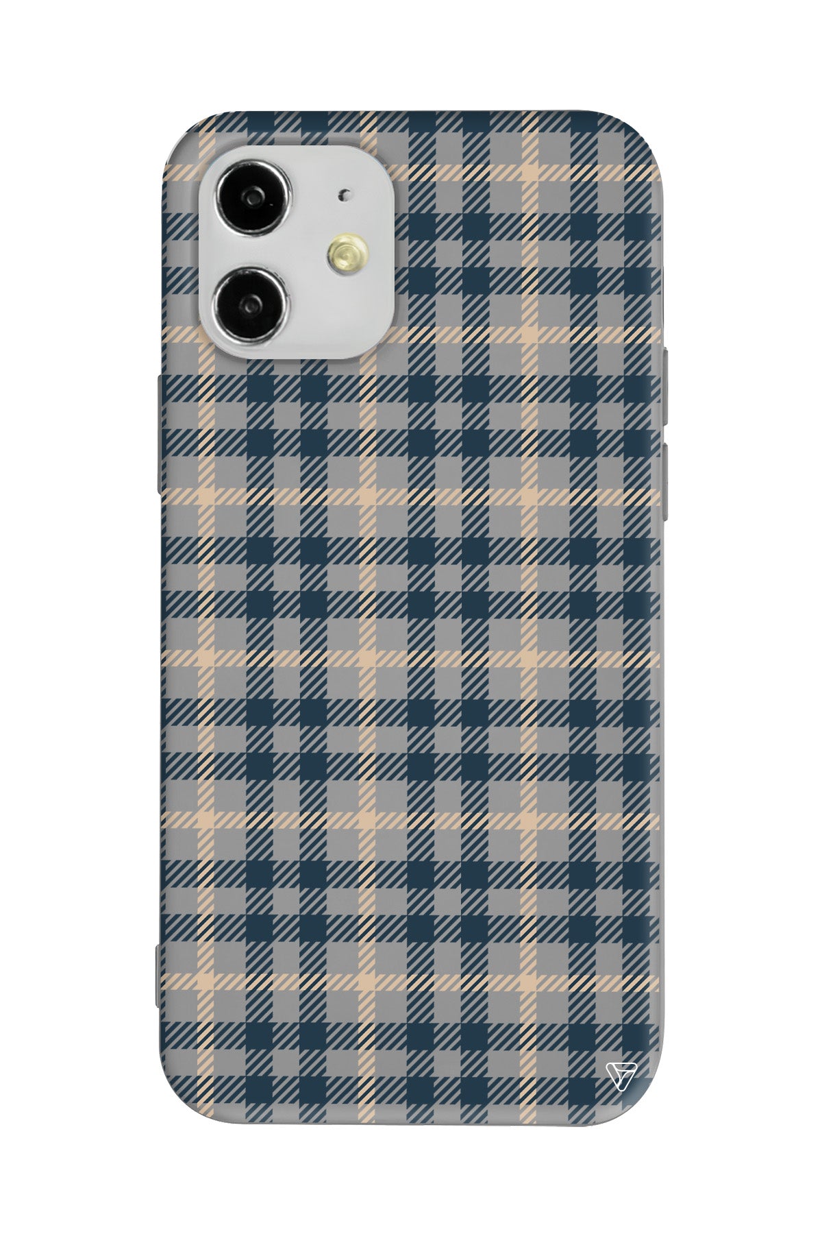 Ekose Lansman Model İçi Kadife Silikon Telefon Kılıfı