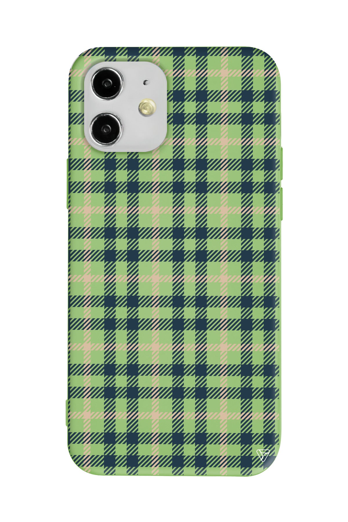 Ekose Lansman Model İçi Kadife Silikon Telefon Kılıfı