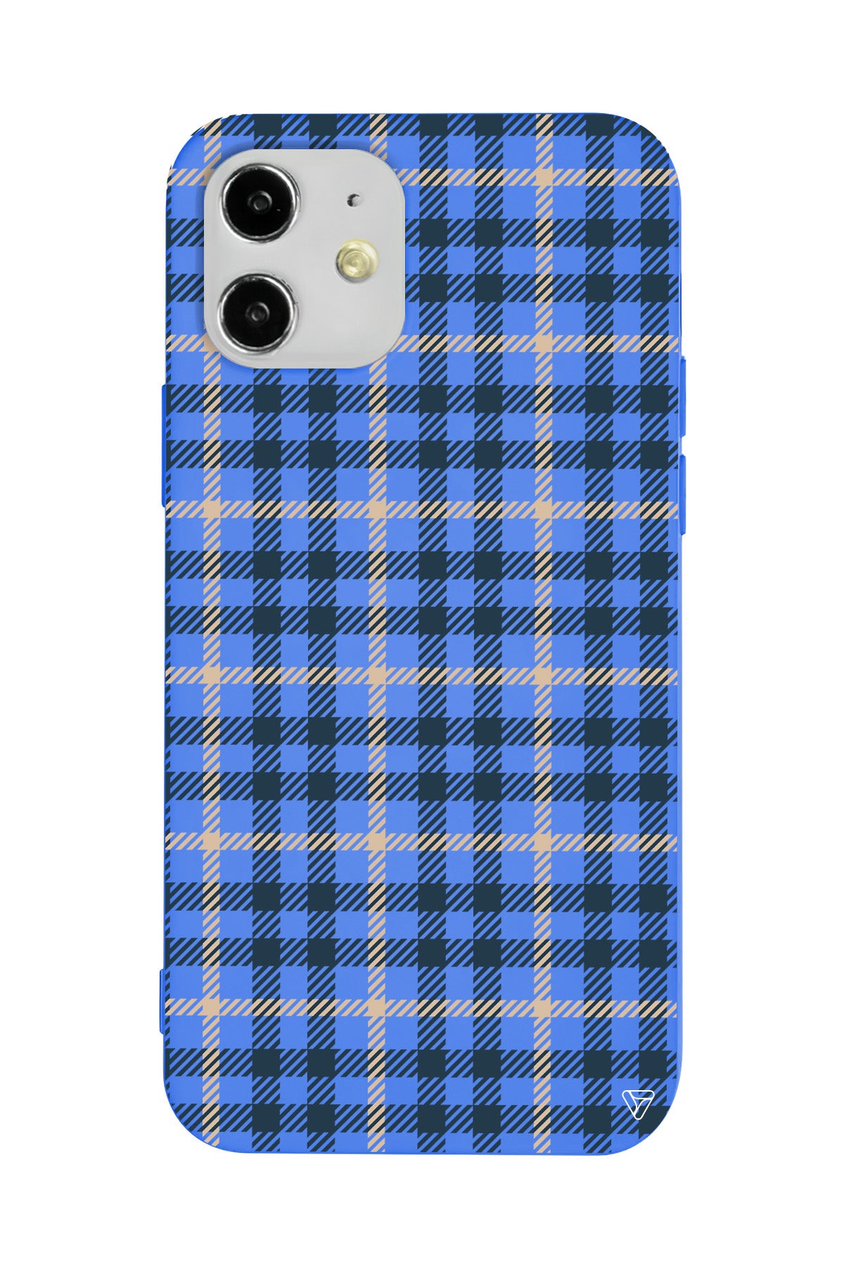 Ekose Lansman Model İçi Kadife Silikon Telefon Kılıfı