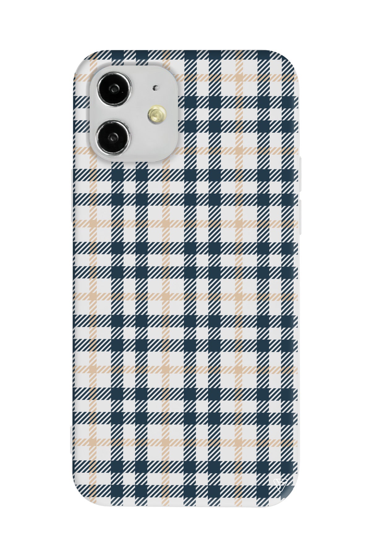 Ekose Lansman Model İçi Kadife Silikon Telefon Kılıfı