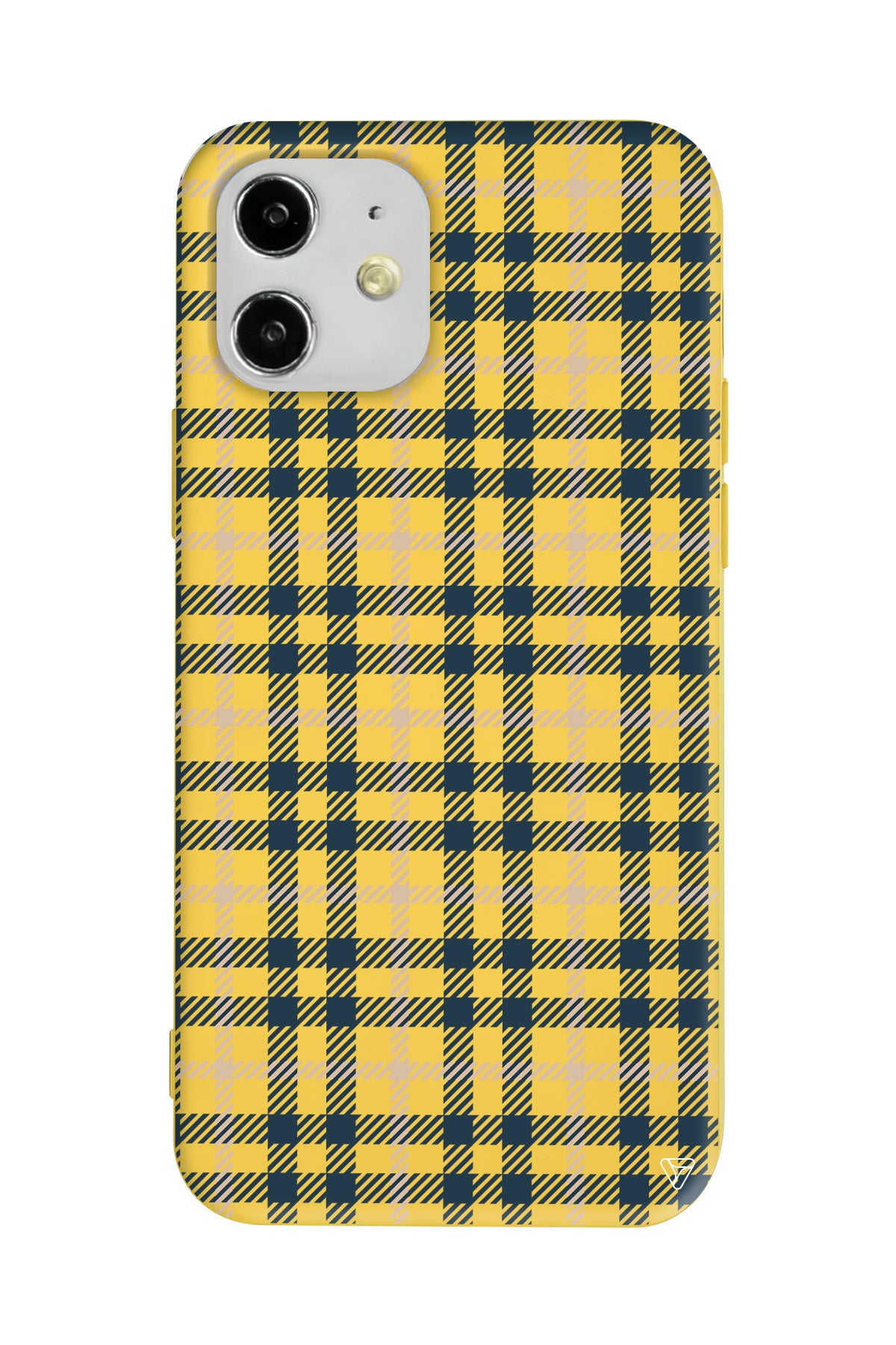 Ekose Lansman Model İçi Kadife Silikon Telefon Kılıfı