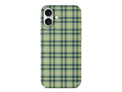 Ekose Lansman Model İçi Kadife Silikon Telefon Kılıfı