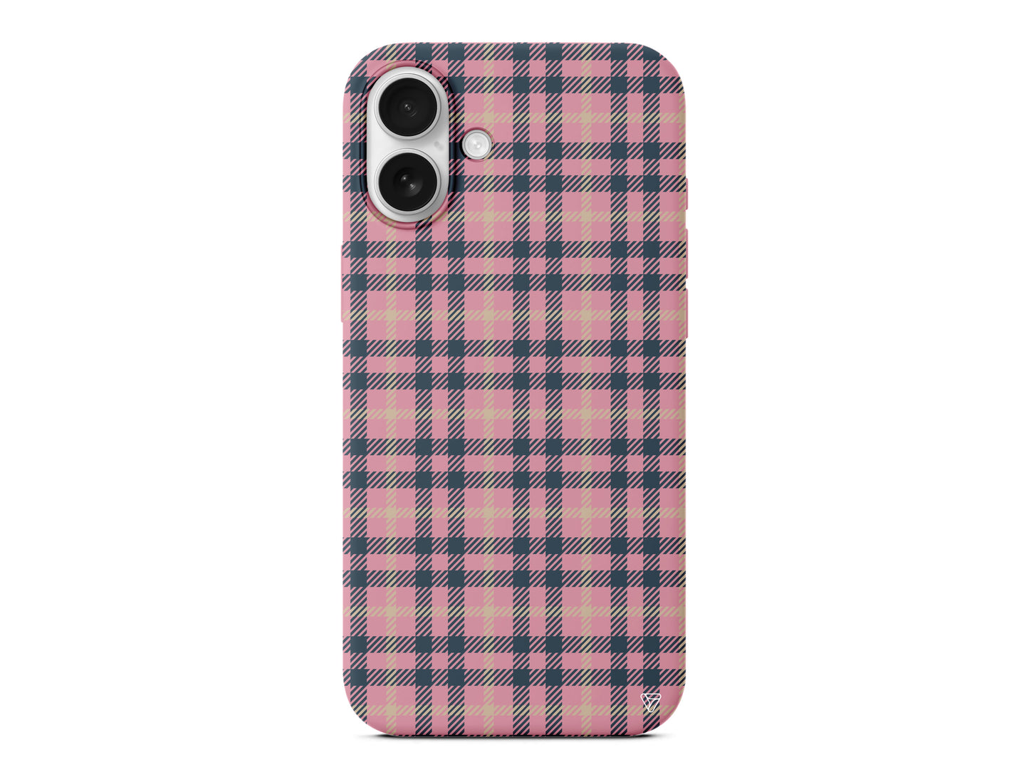 Ekose Lansman Model İçi Kadife Silikon Telefon Kılıfı