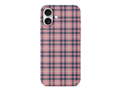 Ekose Lansman Model İçi Kadife Silikon Telefon Kılıfı