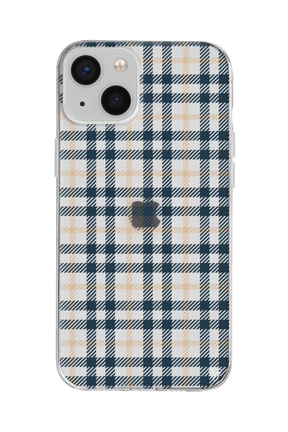 Ekose Lansman Model İçi Kadife Silikon Telefon Kılıfı