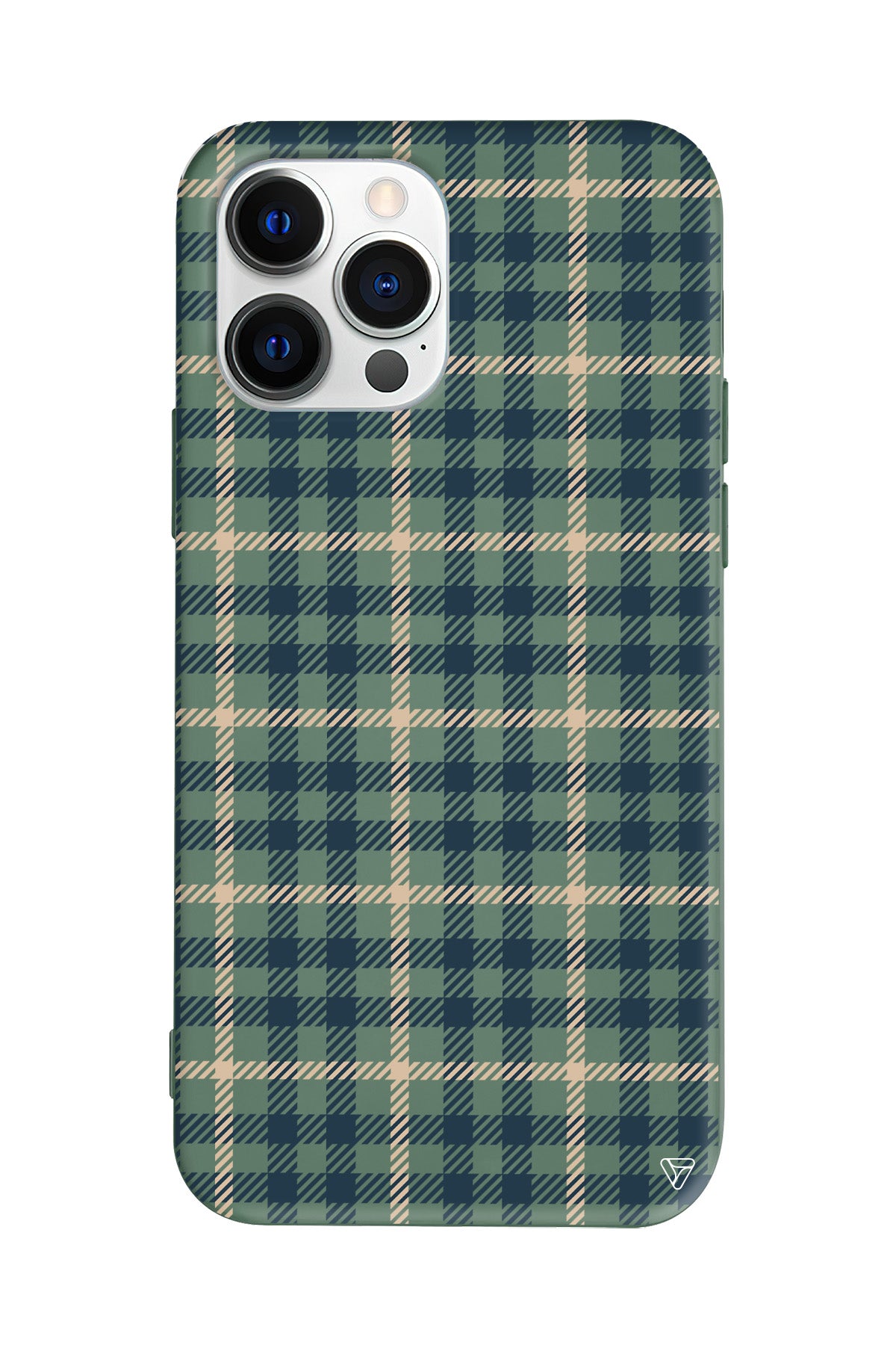 Ekose Lansman Model İçi Kadife Silikon Telefon Kılıfı