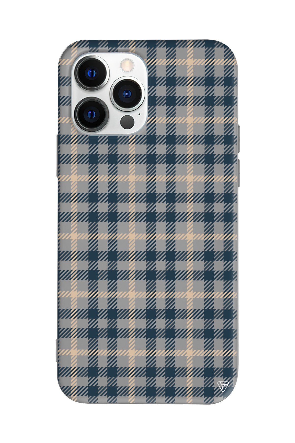 Ekose Lansman Model İçi Kadife Silikon Telefon Kılıfı