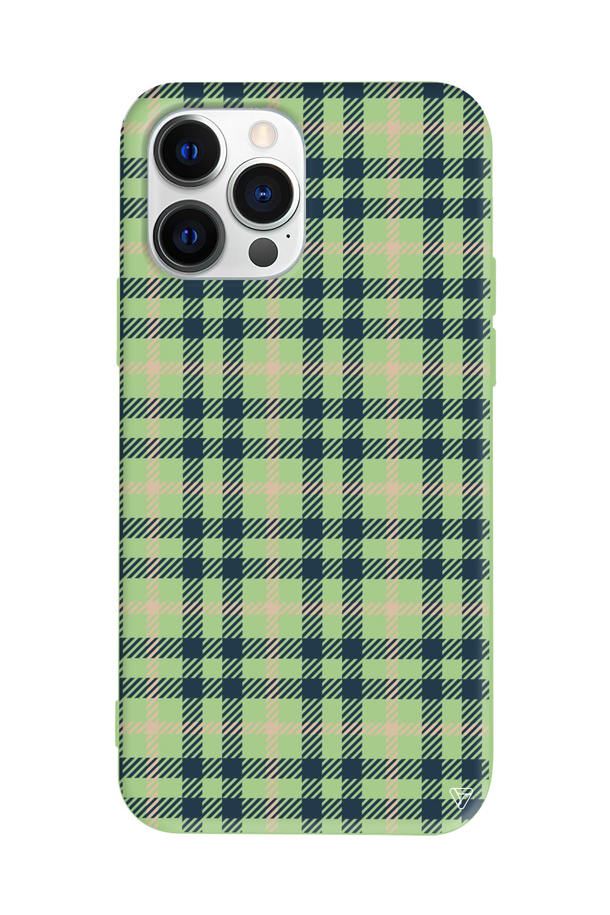 Ekose Lansman Model İçi Kadife Silikon Telefon Kılıfı