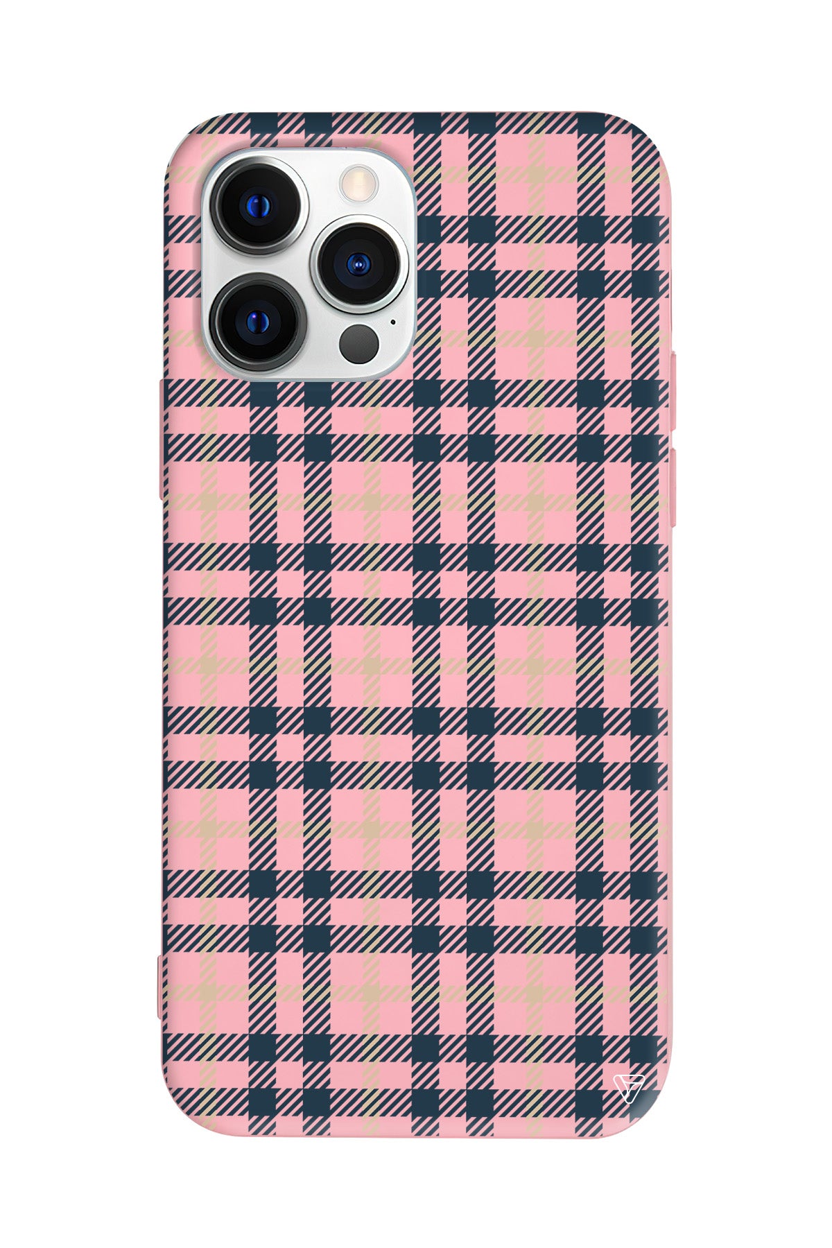 Ekose Lansman Model İçi Kadife Silikon Telefon Kılıfı