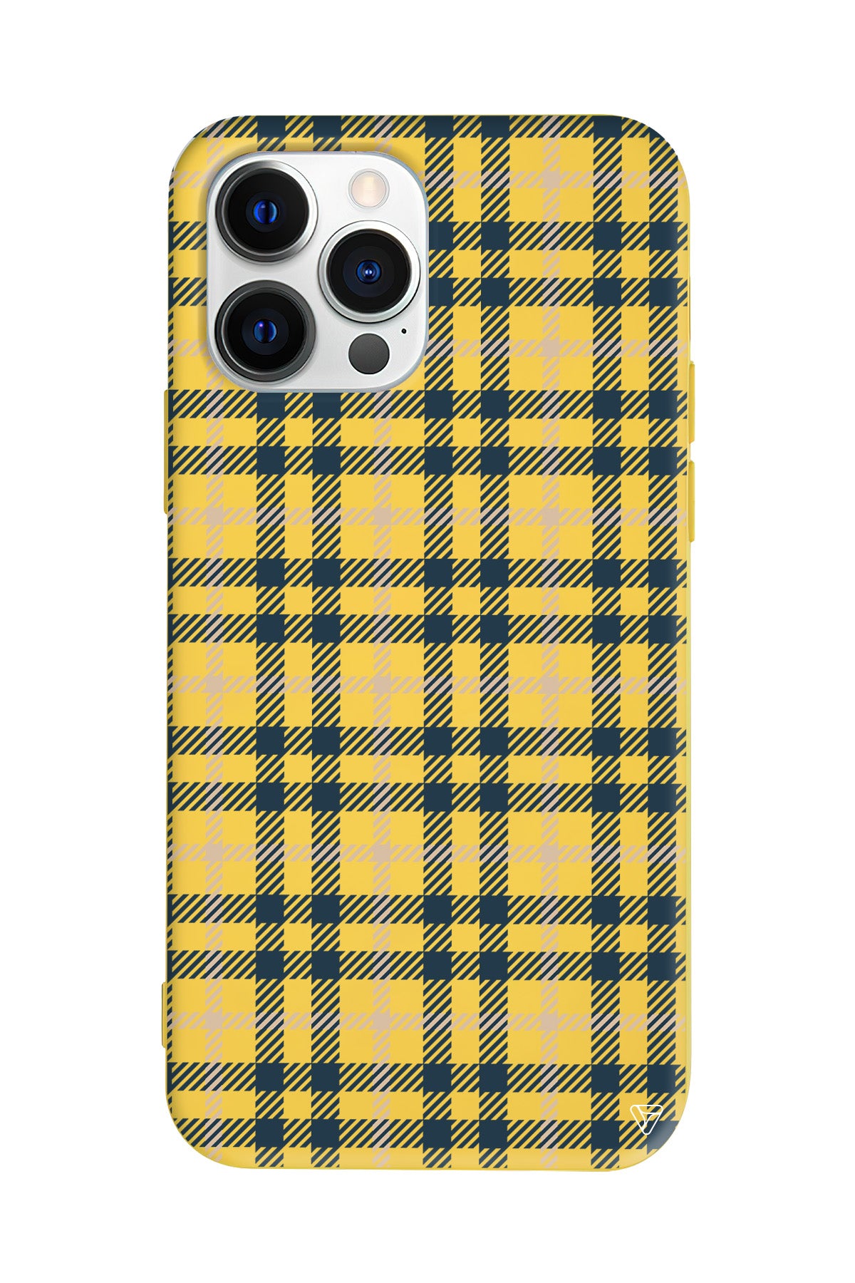 Ekose Lansman Model İçi Kadife Silikon Telefon Kılıfı