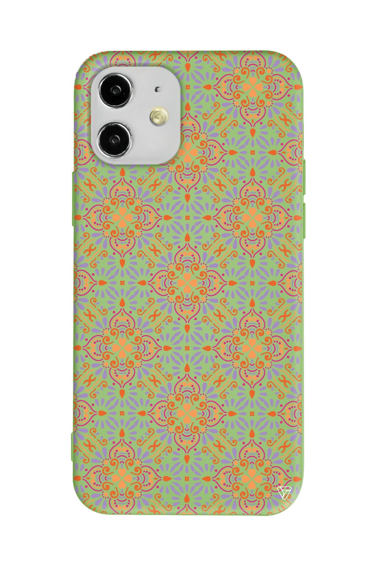 Botanik Desen Lansman Model İçi Kadife Silikon Telefon Kılıfı