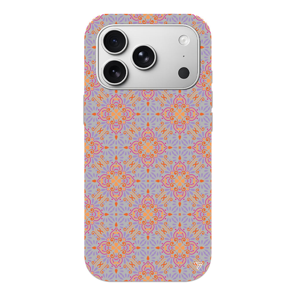 Botanik Desen Lansman Model İçi Kadife Silikon Telefon Kılıfı