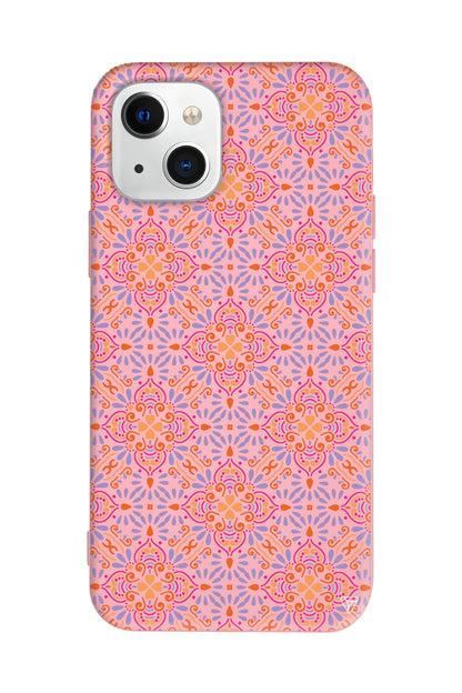 Botanik Desen Lansman Model İçi Kadife Silikon Telefon Kılıfı – Plus Serisine Özel