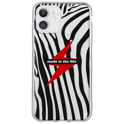 Red Lightning in 90s Lansman Model İçi Kadife Silikon Telefon Kılıfı