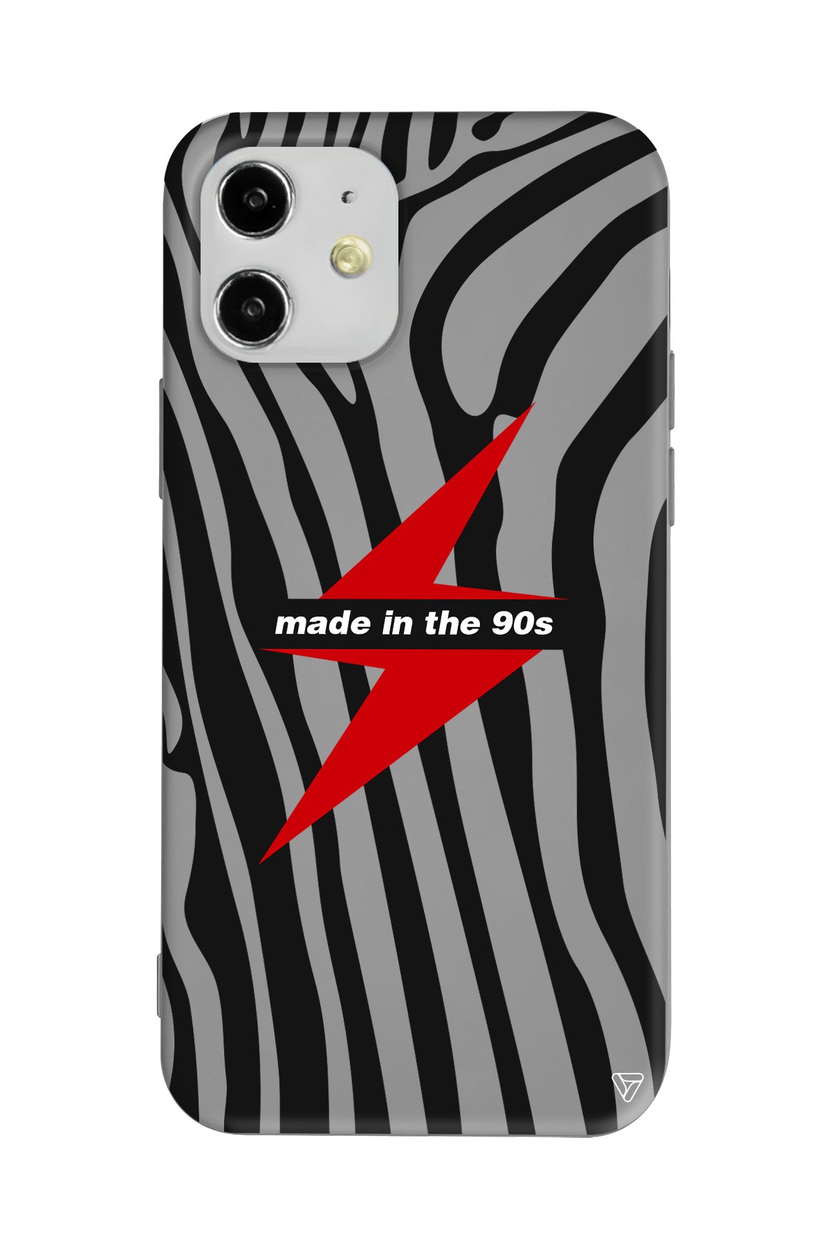 Red Lightning in 90s Lansman Model İçi Kadife Silikon Telefon Kılıfı