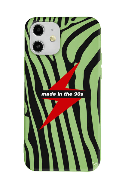 Red Lightning in 90s Lansman Model İçi Kadife Silikon Telefon Kılıfı