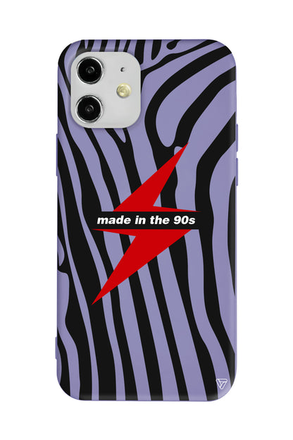 Red Lightning in 90s Lansman Model İçi Kadife Silikon Telefon Kılıfı