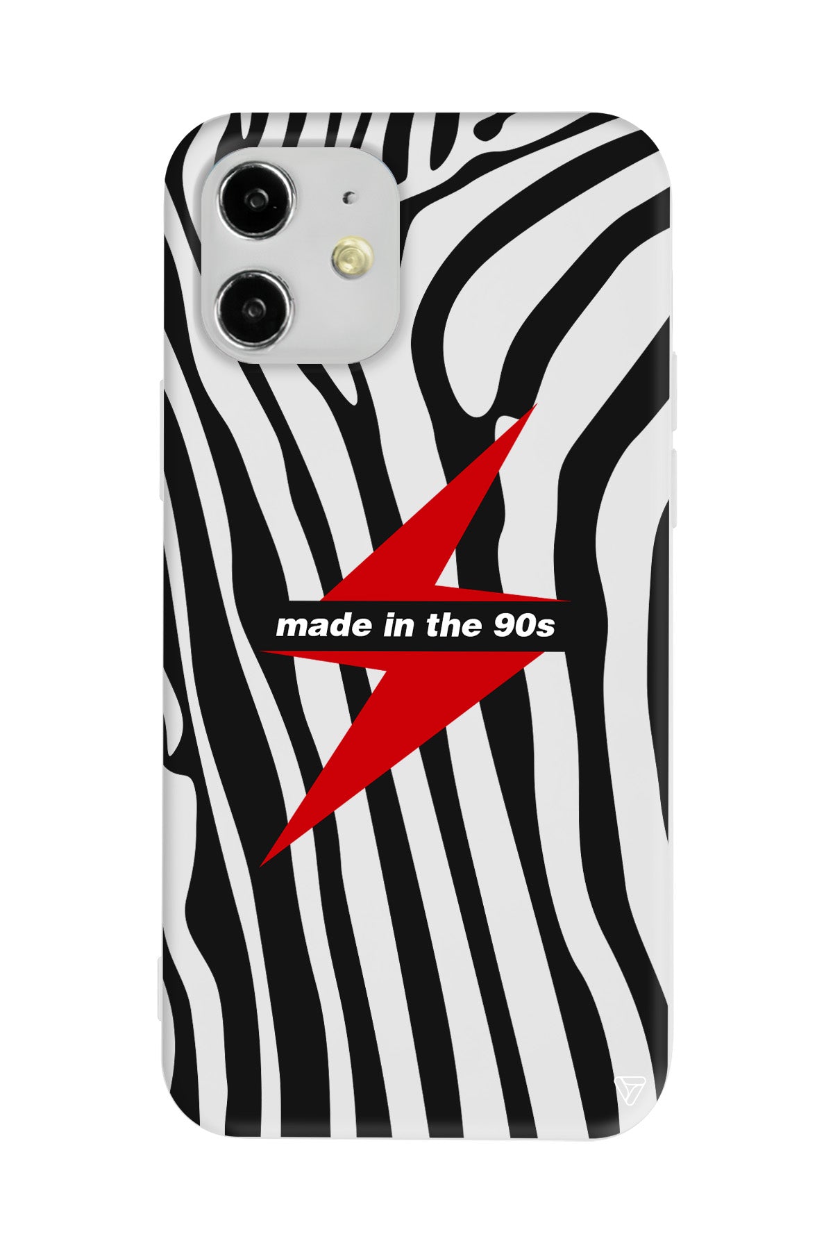 Red Lightning in 90s Lansman Model İçi Kadife Silikon Telefon Kılıfı