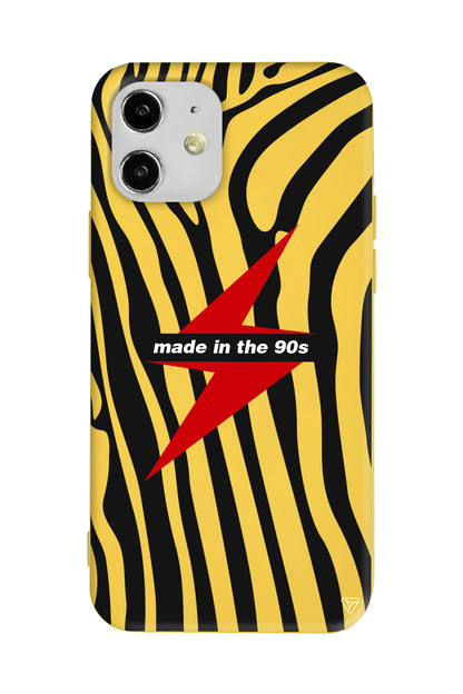 Red Lightning in 90s Lansman Model İçi Kadife Silikon Telefon Kılıfı