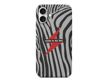 Red Lightning in 90s Lansman Model İçi Kadife Silikon Telefon Kılıfı