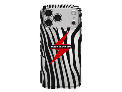 Red Lightning in 90s Lansman Model İçi Kadife Silikon Telefon Kılıfı