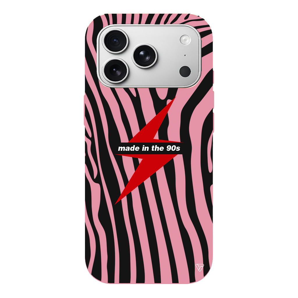 Red Lightning in 90s Lansman Model İçi Kadife Silikon Telefon Kılıfı