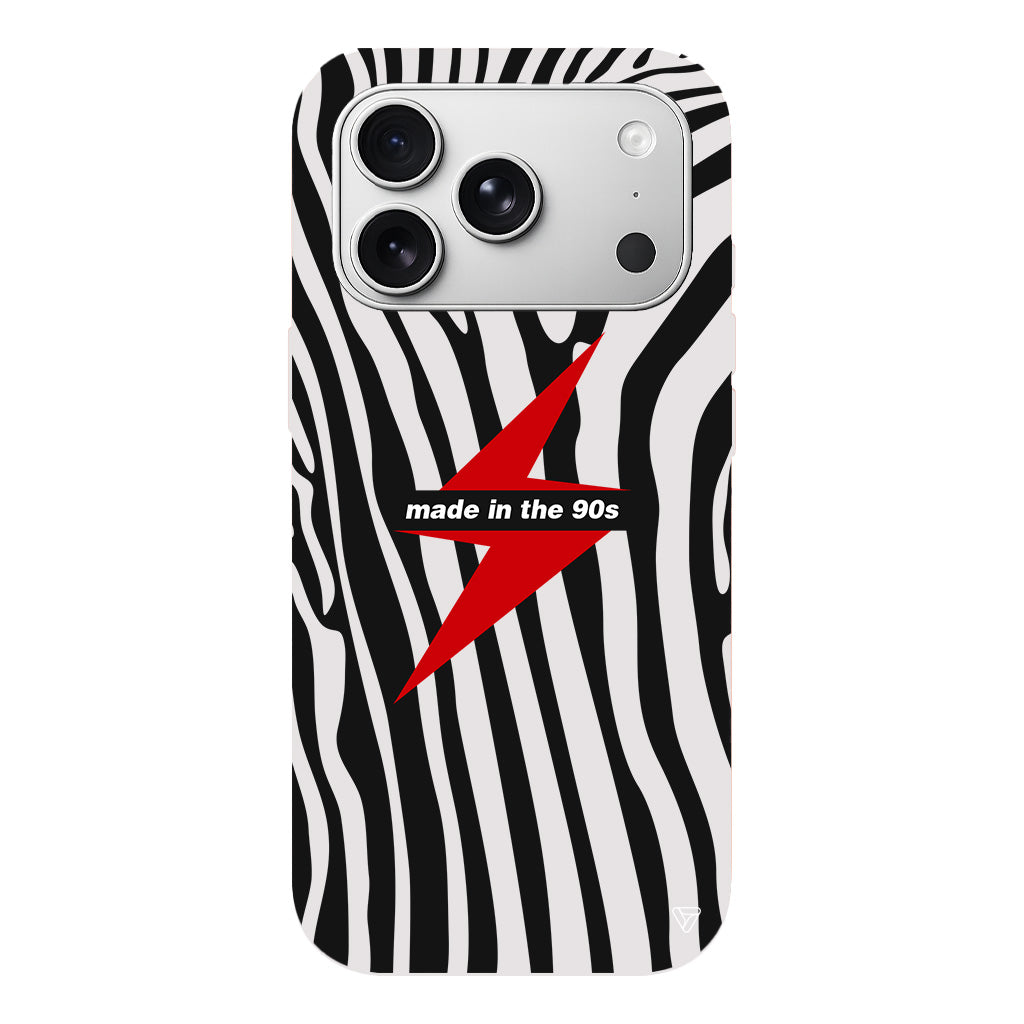 Red Lightning in 90s Lansman Model İçi Kadife Silikon Telefon Kılıfı