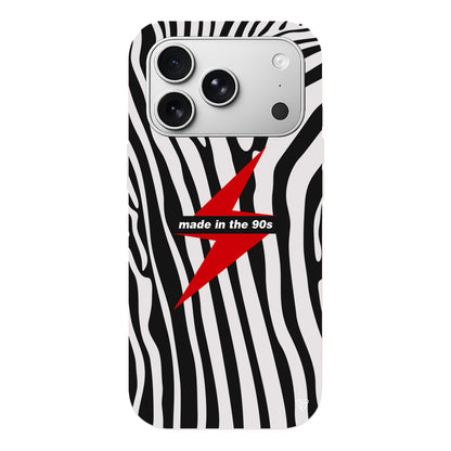 Red Lightning in 90s Lansman Model İçi Kadife Silikon Telefon Kılıfı